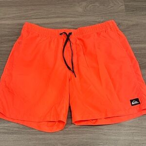 Quiksilver Bright Orange/ PinkSwim Trunks